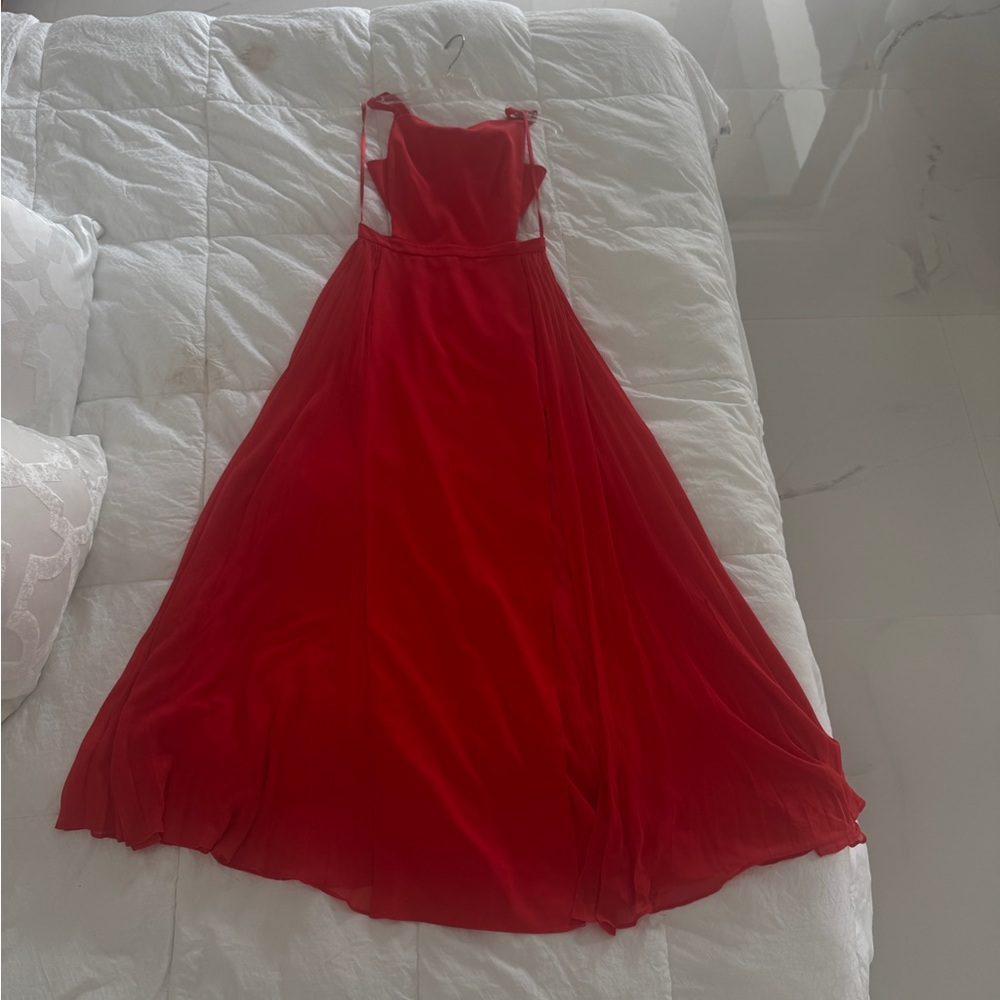 BCBGMaxAzria Red Spaghetti Strap Maxi Dress - Picture 2 of 5